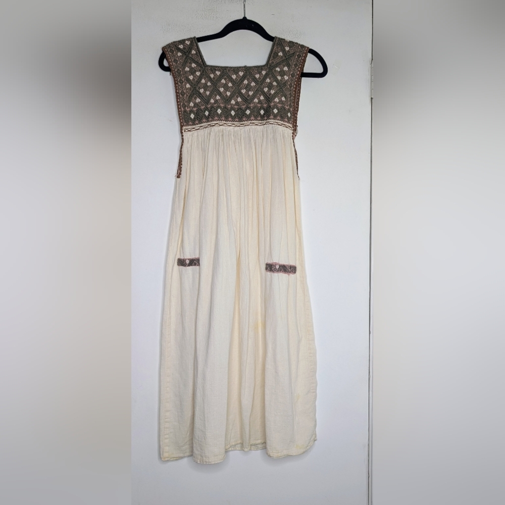 Luz Collection handmade in mexico cotton dress size xs/s